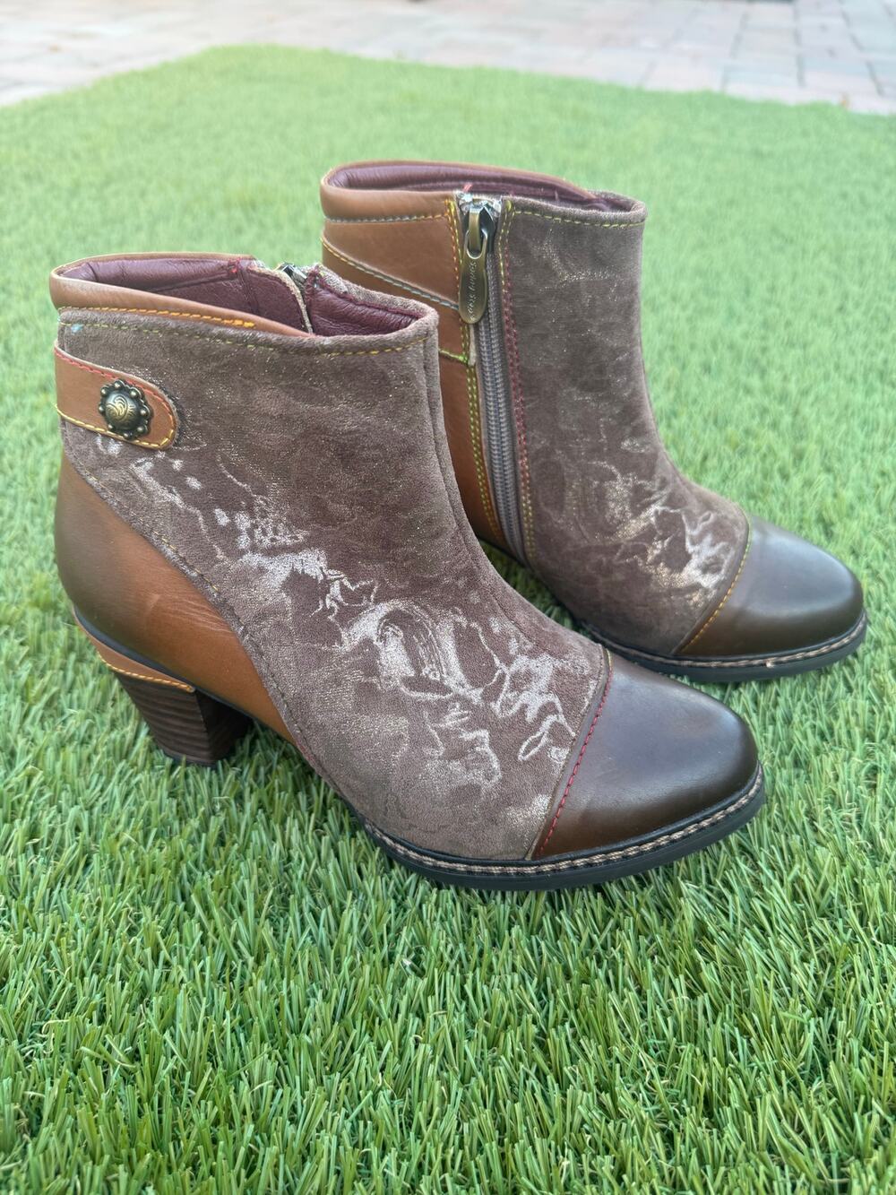 L'Artiste by Spring Step Socute ankle Booties Women's Sz 36 (US 5.5)
